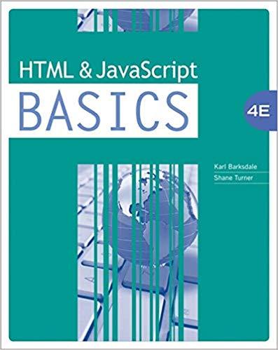 Html And Javascript Basics 4Th Edition