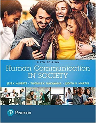 Human Communication In Society 5Th Edition
