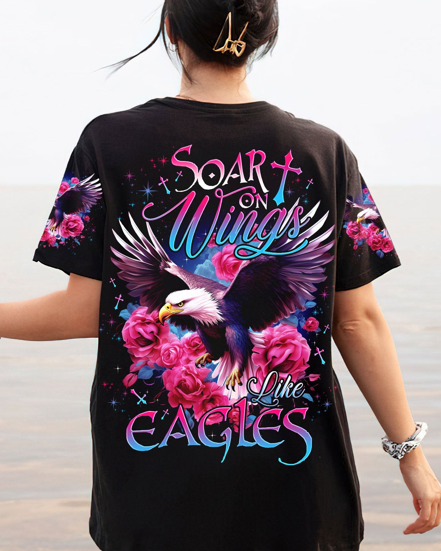 Soar On Wings Like Eagles Women's All Over Print Shirt - Tlno2707234