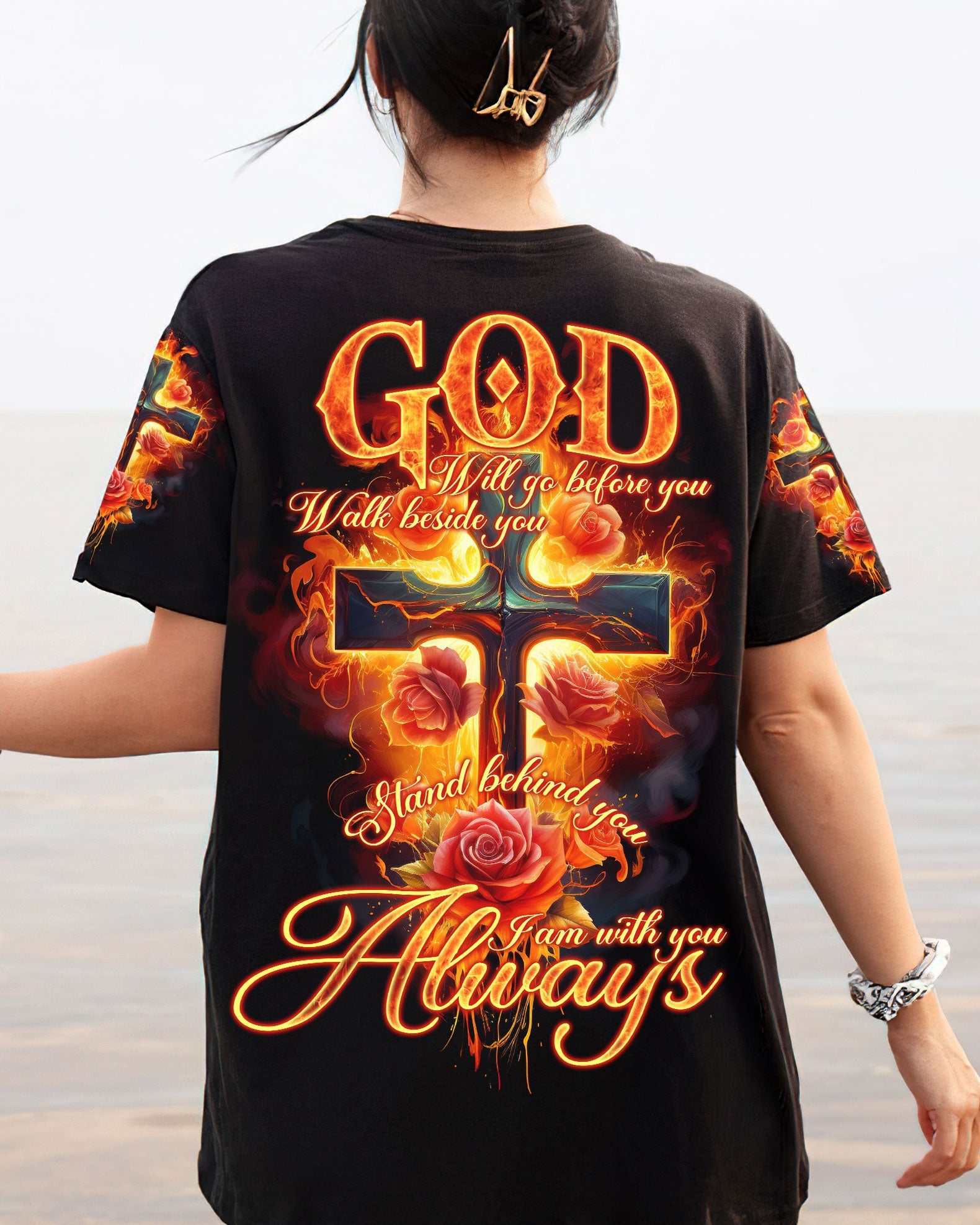 God Will Go Before You Women's All Over Print Shirt - Tlno2107234