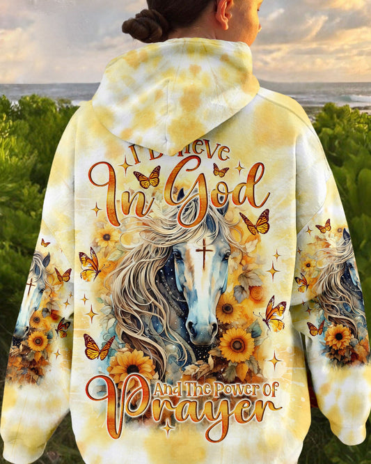 I Believe In God Horse Women's All Over Print Shirt - Tlno2301243