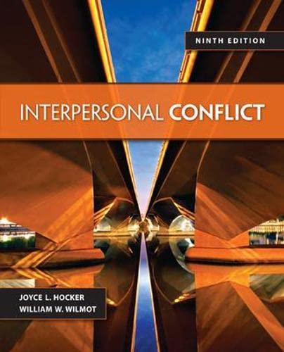 Interpersonal Conflict, 9th edition