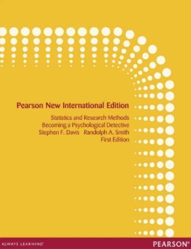Introduction To Statistics And Research Methods Becoming A Psychological Detective