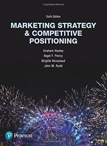 Marketing Strategy And Competitive Positioning 6Th Edition