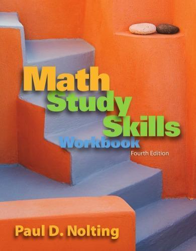 Math Study Skills Workbook Your Guide To Reducing Text Anxiety And Imp ...
