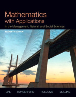 Management Science Math Mathematics with Applications In the Management, Natural and Social Sc ...