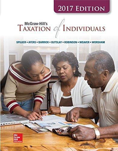 Mcgraw Hills Taxation Of Individuals 2017 8Th Edition