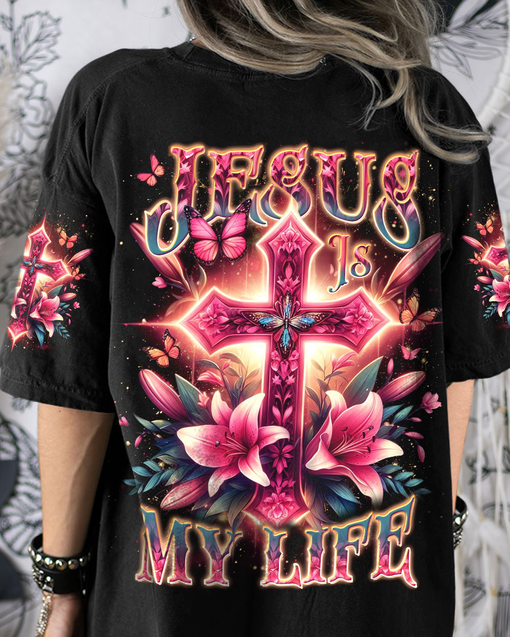 Jesus Is My Life Cross Women's All Over Print Shirt - Yhdu2911234