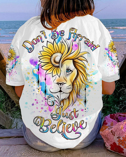 Don't Be Afraid Just Believe Women's All Over Print Shirt - Yhdu2407238