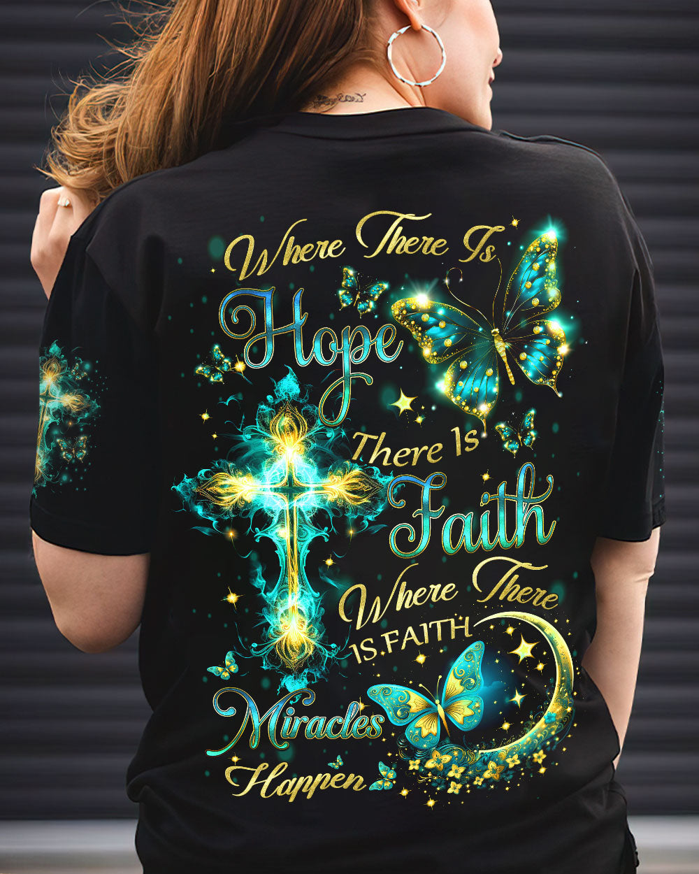 Where There Is Hope There Is Faith Women's All Over Print Shirt - Yhdu1207233