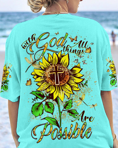 With God All Things Are Possible Women's All Over Print Shirt - Yhdu1907234