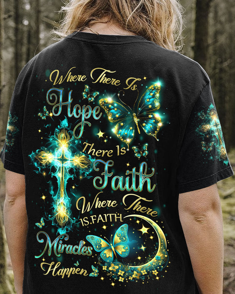 Where There Is Hope There Is Faith Women's All Over Print Shirt - Yhdu1207233