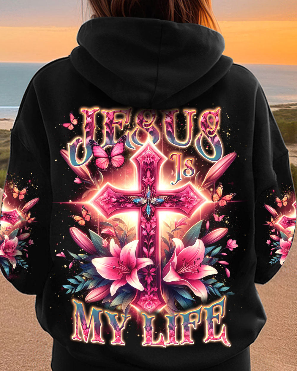 Jesus Is My Life Cross Women's All Over Print Shirt - Yhdu2911234