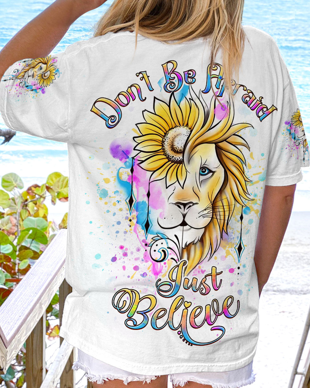 Don't Be Afraid Just Believe Women's All Over Print Shirt - Yhdu2407238