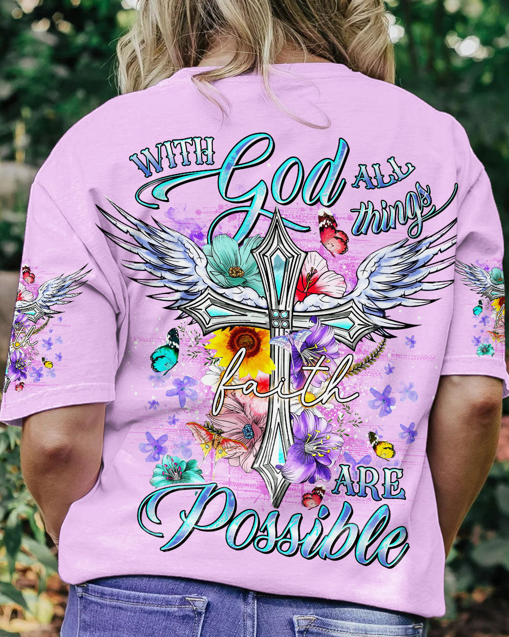 With God All Things Are Possible Women's All Over Print Shirt - Yhdu2807231