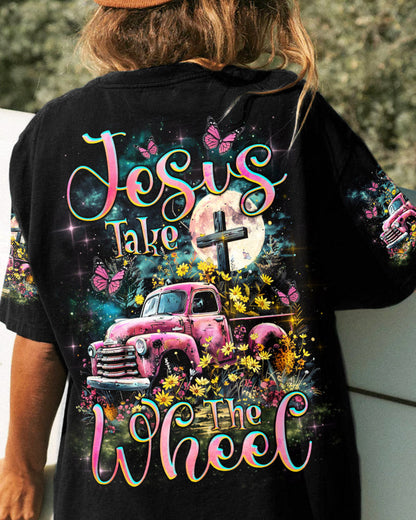 Jesus Take The Wheel Women's All Over Print Shirt - Tlnz1803244