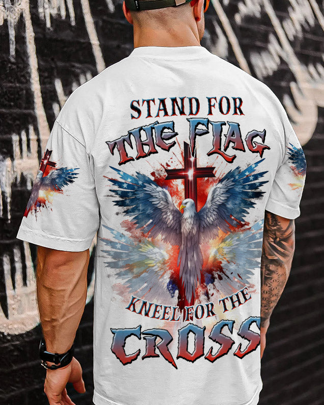 Stand For The Flag Kneel For The Cross Eagle Men's All Over Print Shirt - Tlnz1008239