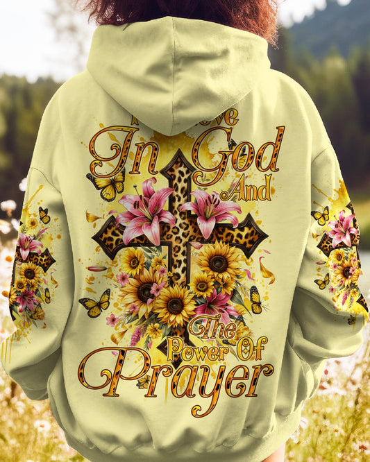 I Believe In God Cross Leopard Women's All Over Print Shirt - Tyqy2211231