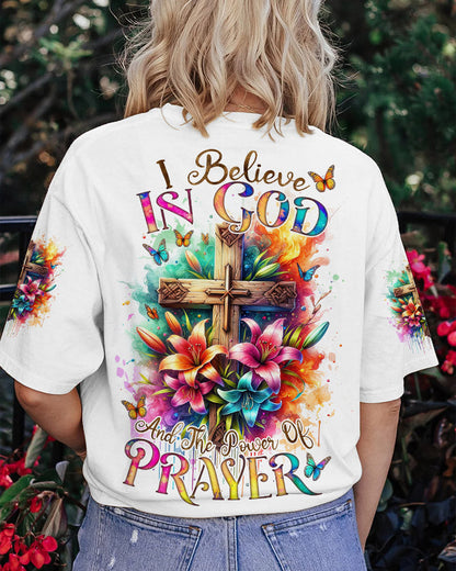 I Believe In God Lilies Women's All Over Print Shirt - Tlnz1711233