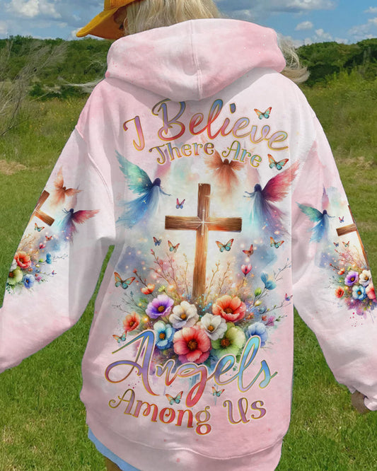 I Believe There Are Angels Among Us Women's All Over Print Shirt - Tlnz2311232