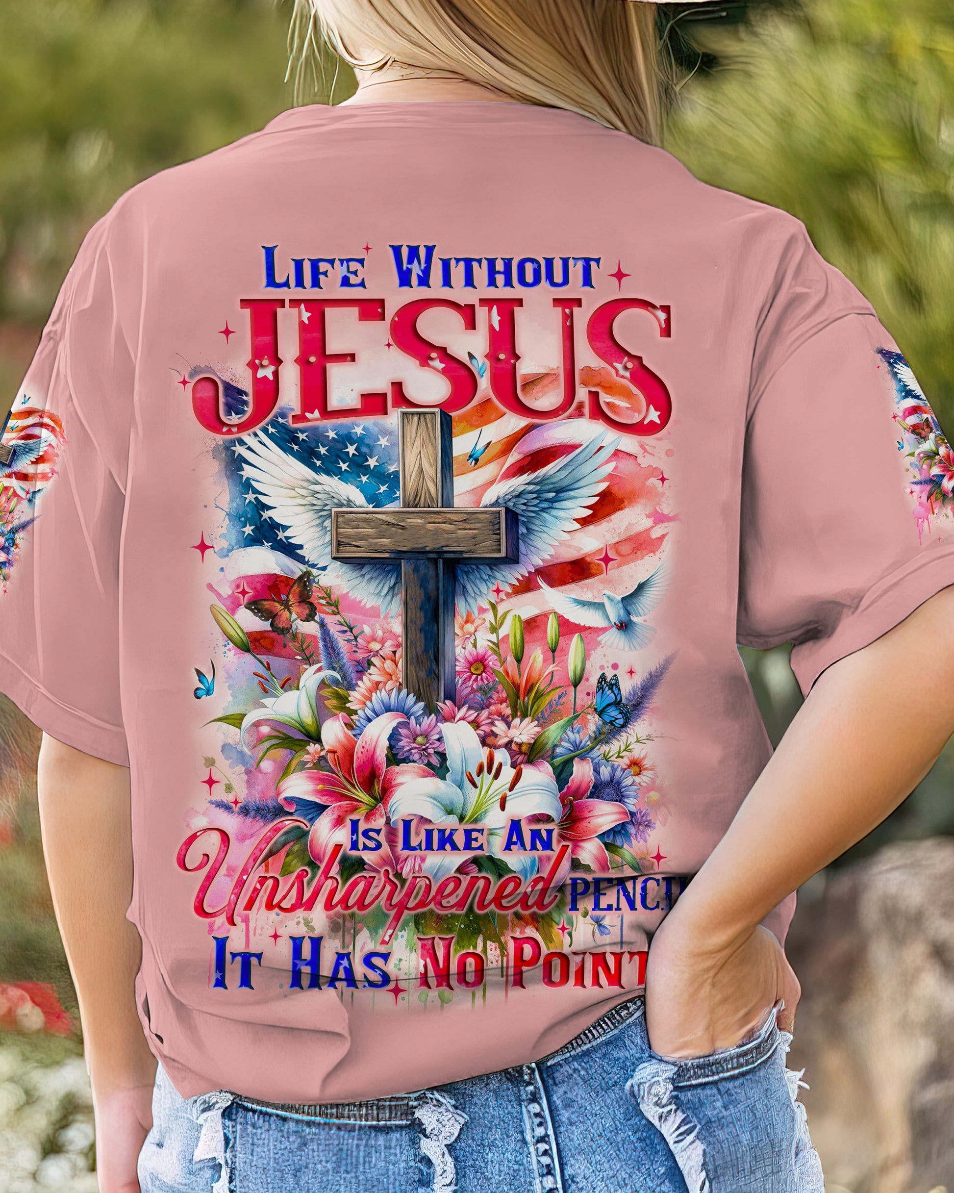 Life Without Jesus Women All Over Print Shirt - Tyqy0211232