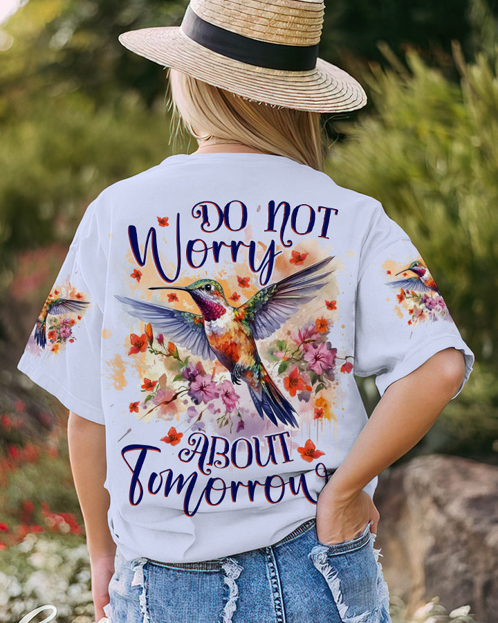 Do Not Worry About Tomorrow Hummingbird Women's All Over Print Shirt - Tlnz2408234