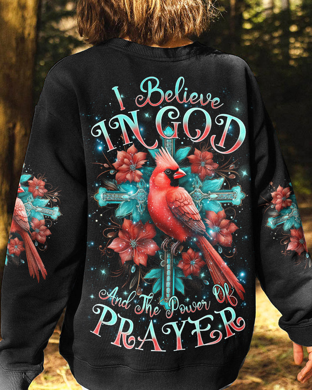 I Believe In God Cardinal Women's All Over Print Shirt - Tlnz0201243