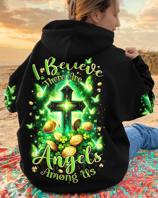 I Believe There Are Angels Among Us Patrick's Day Women's All Over Print Shirt - Tlnz0301244