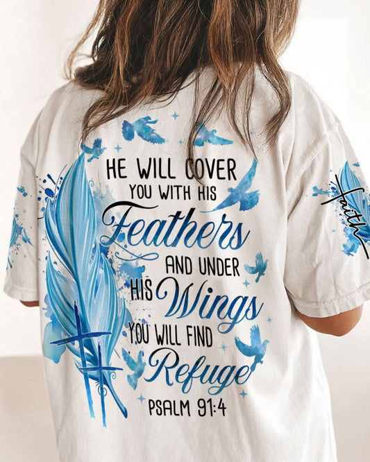 He Will Cover You With His Feathers Women's All Over Print - Tyqy2809233