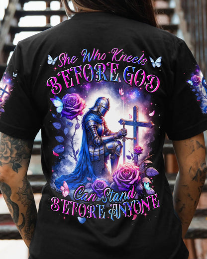 She Who Kneels Before God Women's All Over Print Shirt - Tyqy0601241