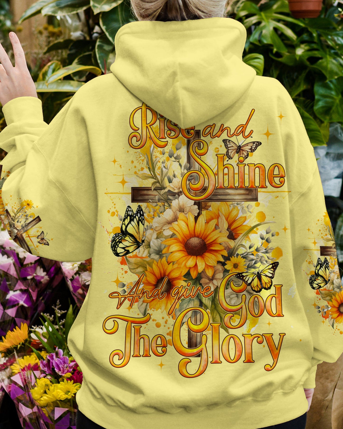 Give God The Glory Sunflower Women's All Over Print Shirt - Tyqy2909231