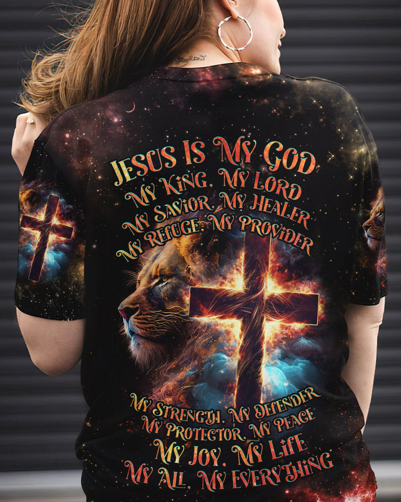 Jesus Is My Everything Lion Women's All Over Print Shirt - Tlnz0507231