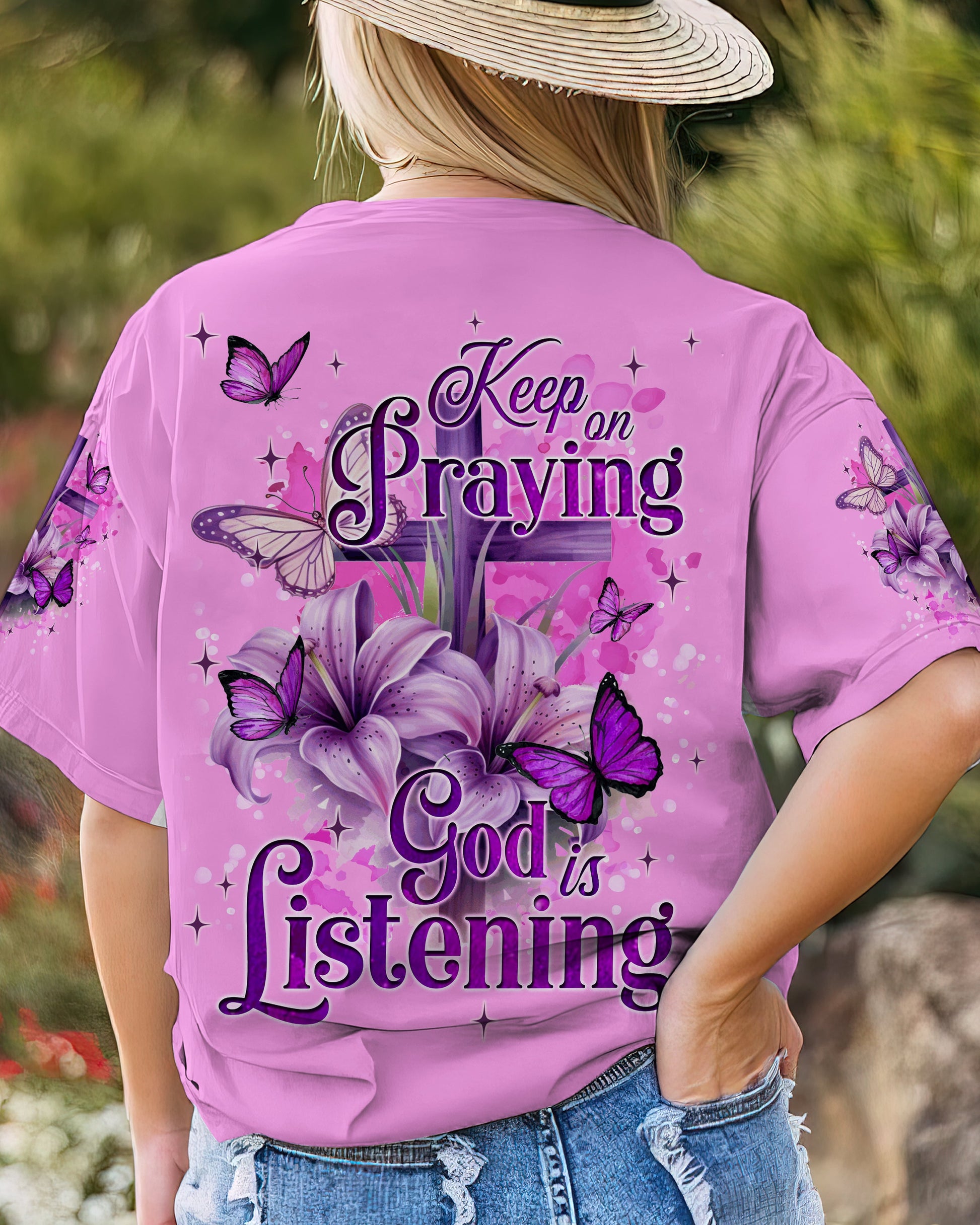 God Is Listening Women's All Over Print Shirt - Tyqy1309233