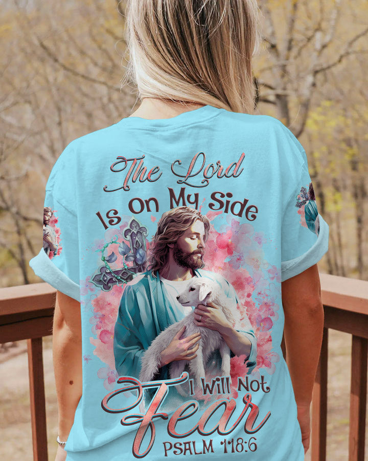 The Lord Is On My Side Lamb Women's All Over Print Shirt - Tlnz1909233