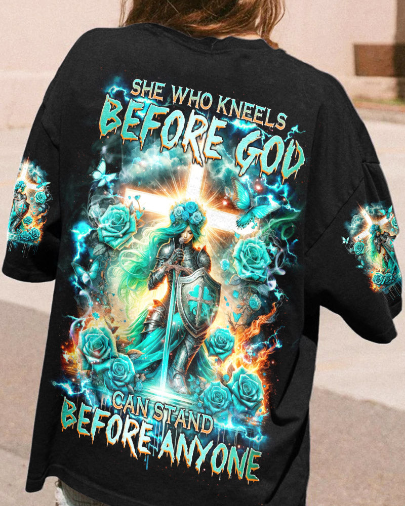 She Who Kneels Before God Women's All Over Print Shirt - Tlnz1601241