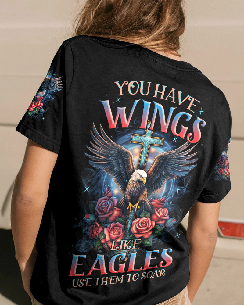 You Have Wings Like Eagles Women's All Over Print Shirt - Tlnz1807232