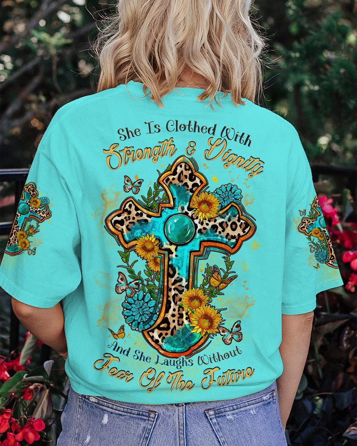 She Is Clothed With Strength Women's All Over Print Shirt - Tlnz2209231