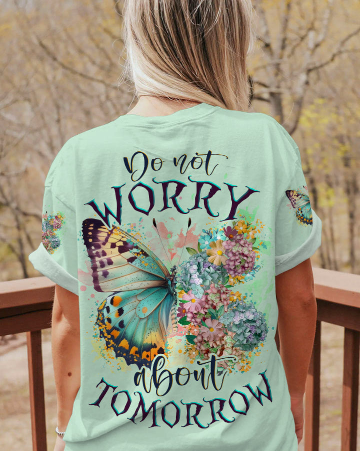 Do Not Worry About Tomorrow Butterfly Women's All Over Print Shirt - Tlnz1407236