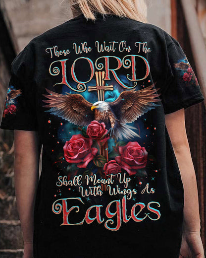 Those Who Wait On The Lord Eagle Women's All Over Print Shirt - Tlnz2007233