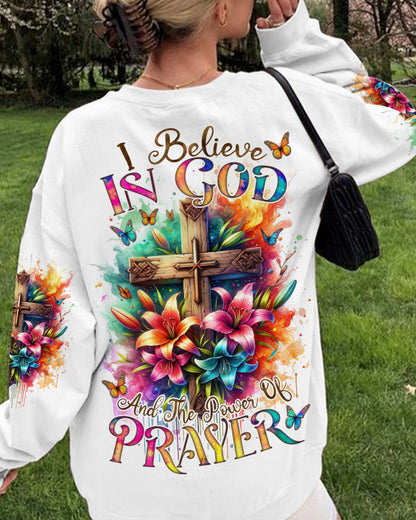 I Believe In God Lilies Women's All Over Print Shirt - Tlnz1711233