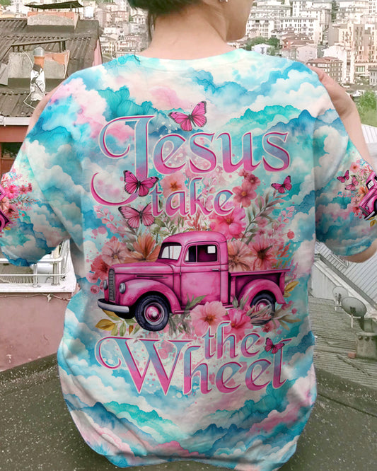 Jesus Take The Wheel Tie Dye Women's All Over Print Shirt - Tytd1403244