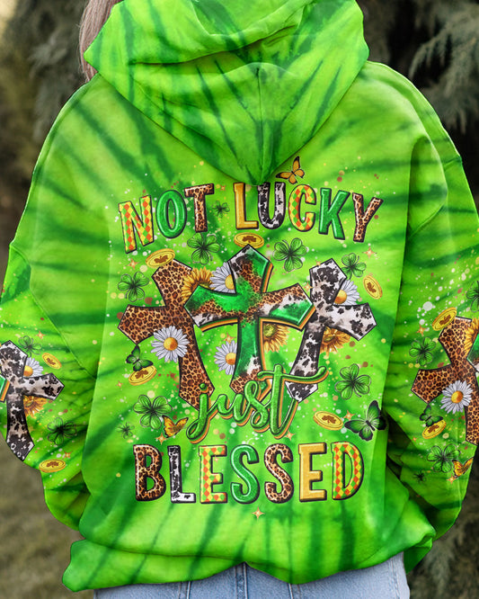 Not Lucky Just Blessed St Patrick's Day Women's All Over Print Shirt - Yhhn2501243