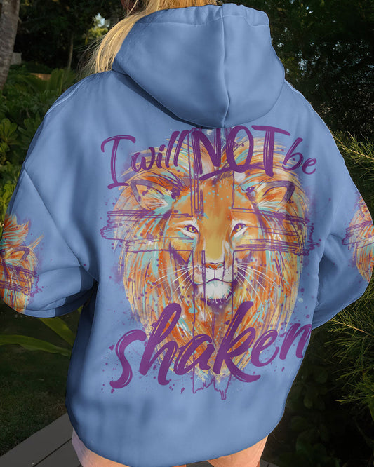 I Will Not Be Shaken Lion Women's All Over Print Shirt - Tytm2401244