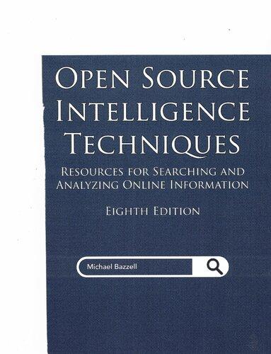 Open Source Intelligence Techniques 8Th Edition