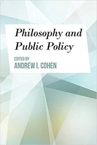 Philosophy And Public Policy