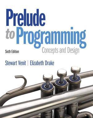 Prelude To Programming 6Th Edition