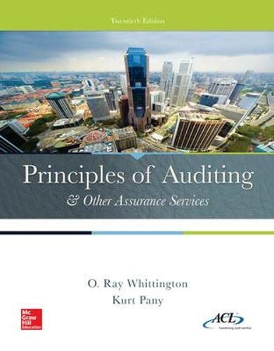 Principles of auditing &amp; other assurance services - 20th Edition