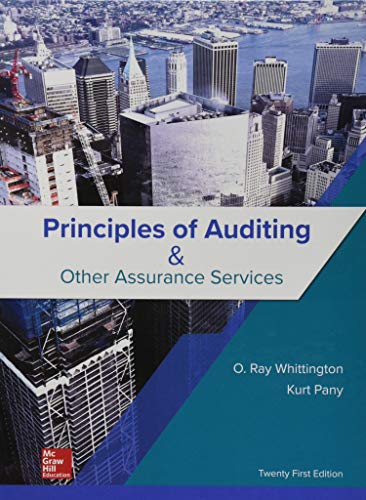 Principles of Auditing &amp; Other Assurance Services 21-edition