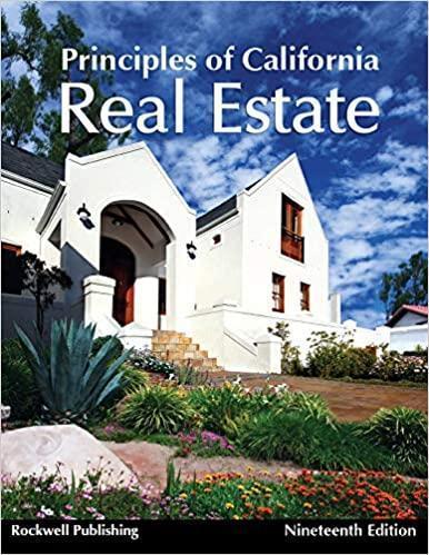 Principles Of California Real Estate 19Th Edition