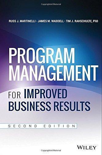 Program Management For Improved Business Results 2Nd Edition